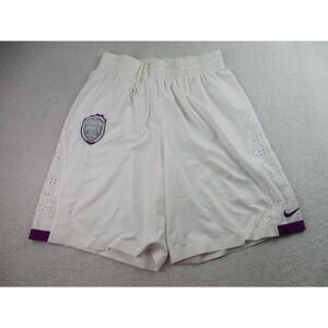 Nike Lebron James Skills Academy Shorts Mens 38 White Akron OH Basketball USA